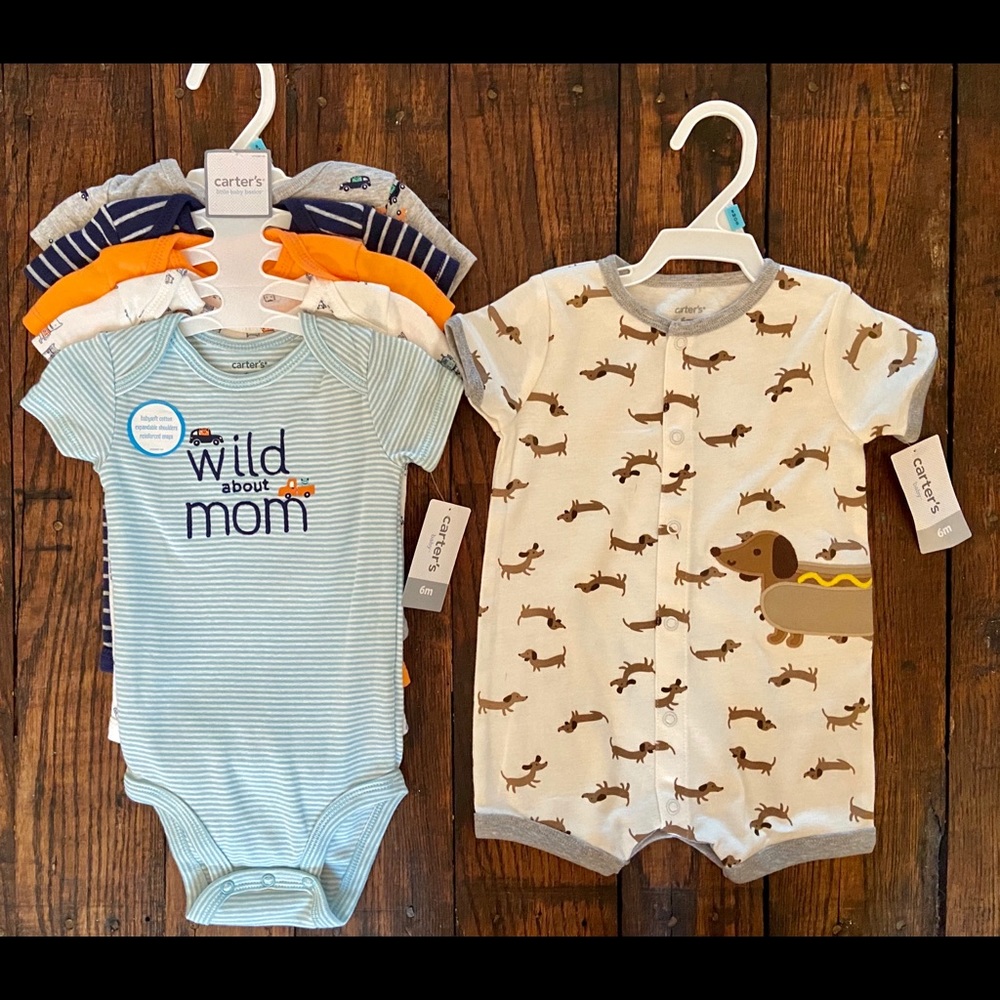 Carter’s 6M Boys Bodysuits & Romper NEW